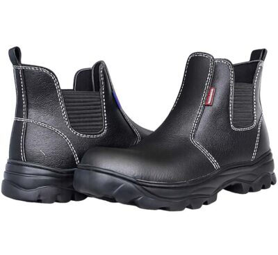 Sepatu Safety Proyek Warna Hitam Kulit AsliSepatu Safety Proyek Warna Hitam Kulit Asli
